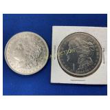 (2) 1921 MORGAN SILVER DOLLARS