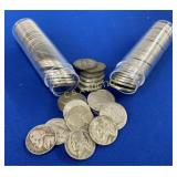 (80) PRE1964/OLDER SILVER DIMES (2 ROLLS)