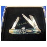 CASE XX 631B SS 3 BLADE POCKET KNIFE (BLUE)