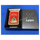 MERRY CHRISTMAS ZIPPO W/ TREE NATIVITY SCENE 2048