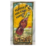 SST EMB. NULEY SIGN W/ BOTTLE 9X19 1/2