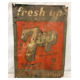 SST EMB. 7UP "FRESH UP W/7UP" 13 1/2X19