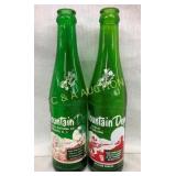 (2) 10OZ MT DEW BOTTLES W/ WILLIE