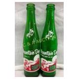 (2) 10 OZ MT. DEW BOTTLES W/ WILLIE "SELMA NC"