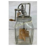 DAZEY #60 GLASS BUTTER CHURN