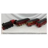 LG SCALE COR COR TRAIN W/ 3 PULLMAN CARS