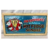 HOT FUDGE SUNDAE FRAMED DECAL NICE DETAILS