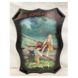 EARLY TIN LITHO PAUL JONE PURE GIN W/ BOYS