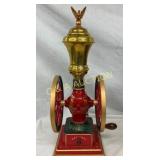 #4 NATIONAL COFFEE GRINDER W/ BRASS HOPPER