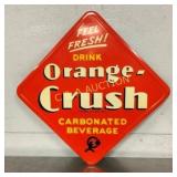 21" ORANGE CRUSH DIAMOND SIGN 1970