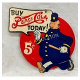 DS CB PEPSI PETE POLICEMAN LIGHT PULL 13X13