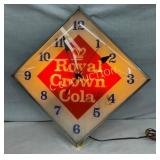 21" ROYAL CROWN PAM DIAMOND CLOCK
