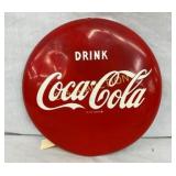 12IN PAINTED COCA COLA BUTTON