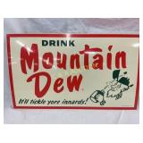 MOUNTAIN DEW METAL SIGN 30X18 (CONTEMPORARY)