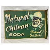 NATURAL CHILEAN SODA DS SIGN W/ MAN 22X15