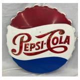 37" SST EMB. PEPSI COLA CAP SIGN