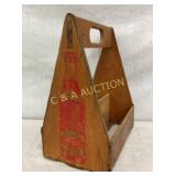PEPSI COLA DOUBLE DOT WOODEN CARRIER 8 1/2X11