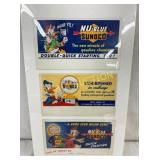 (3) NU BLUE SUNOCO CB W/ DONALD DUCK 7X4 EACH