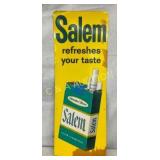 NOS SST SALEM CIG SIGN W/ PACK 8X22