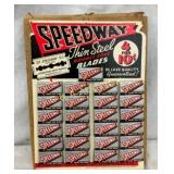 OLD STOCK SPEEDWAY EASELBACK BLADE DISPLAY 9X12