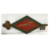 CAST EMB. THE GREAT AMERICAN TEA SIGN 23X10