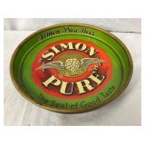 13" SIMON PURE BEER SERVING TRAY