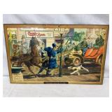 TIN LITHO COOKS BEER"OLD DAYS" 21X13 NICE GRAPHICS