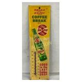 1963 SST EMB. GOLDEN COLA THERM W/ BOTTLE 7 1/2X27