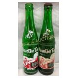 (2) 10OZ MT DEW BOTTLES HICKORY AND ETHER NC