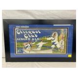 FRAMED CLICUOT CLUB GINGER ALE CB 21 1/2X11 1/2