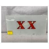 XX GLASS GAS PUMP INSERT PANEL 10X5