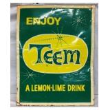 SST EMB. TEEM LEMON-LIME DRINK SIGN 26 1/2X34