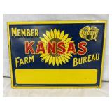 EMB. SST KANSAS FARM BEREUA SIGN 14X10