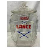LANCE JAR W/ CROSS ARROWS AND LID 7X12 1/2
