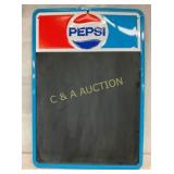 SST EMB. 1980 PEPSI MENU BOARD 19X27