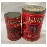 2OZ SAMPLER TIN, 4OZ W/ EMB. LID CALUMET TINS