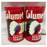 (2) 1LB. CALUMET TINS W/ INDIAN