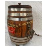 EARLY WOODEN RICHARDSON ROOTBEER BARREL DISPENSER