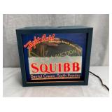 LIGHTED MIRROR SQUIBB DENTAL COUNTER DISPLAY