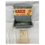 OLD STOCK KASCO EMB. DOG FOOD SELF FEEDER