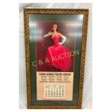 1949 FL-GA TRACTOR CO. FRAMED AD. 24 1/2X41 1/2