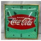 15 1/2" COCA COLA PAM FISHTAIL CLOCK
