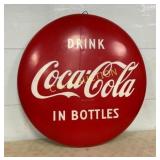 48" METAL COKE BUTTON "DRINK IN BOTTLES"