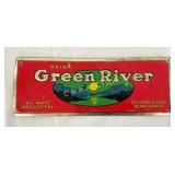 SST EMB. DRINK GREEN RIVER SIGN 12X14 1/2