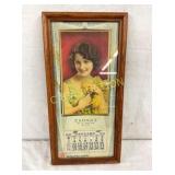 1932 ZAHNDS STAR BRAND CALENDAR 7 1/2X16