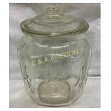 PLANTERS PEANUTS JAR W/ MR. PEANUT 8X12 1/2