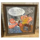 DS SAMUEL ADAMS BEER CHALK ADV. SIGN 49X49