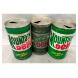3) 12OZ MT. DEW CANS