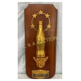 1972 DALTON COCA COLA BOTTLING CO. PLAQUE 71/2X18