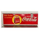 SST COCA COLA SIGN W/ SIX PACK 54X18 FLAKING